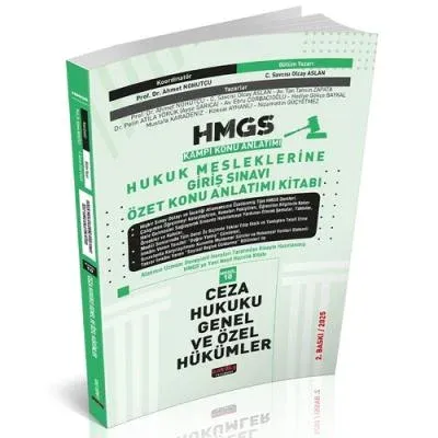 HMGS Özet Konu Anlatımı Ceza Hukuku Savaş Yayınları Mart 2025
