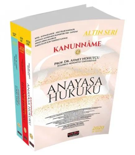 Kanunname Anayasa Hukuku - İdare Hukuku - İdari Yargılama Altın Seri