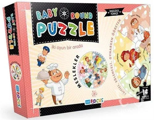 Meslekler / Baby Round - Puzzle  ( BF075 )