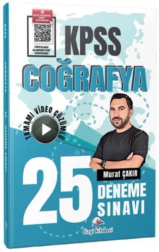 Dizgi Kitap Yayınları 2026 KPSS Coğrafya Tamamı Video Çözümlü 25 Denem