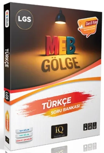 IQ Yayınları 8. Sınıf Gölge Türkçe Soru Bankası