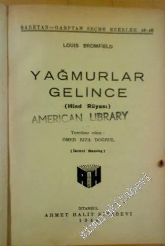 Yağmurlar Gelince ( Hind Rüyası) -