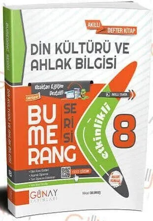 Günay Yayınları 8. Sınıf LGS Din Kültürü ve Ahlak Bilgisi Etkinlikli Bumerang Soru Bankası