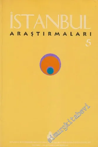 İstanbul Araştırmaları 5 - Sayı: 5      Bahar 1998