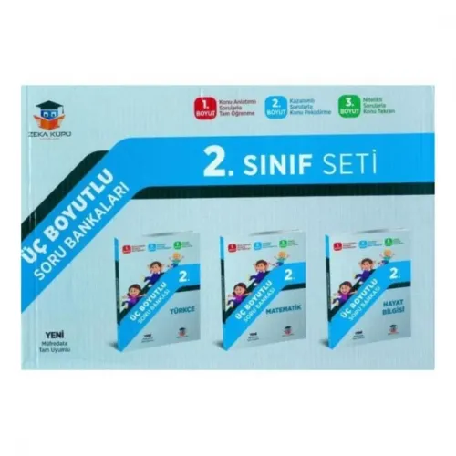 ZEKA KÜPÜ 2.Sınıf 3 BOYUTLU Soru Bankası SETİ