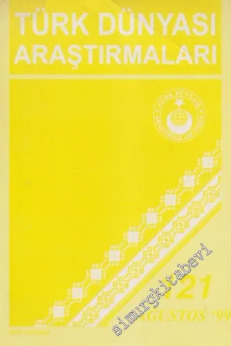 Türk Dünyası Araştırmaları Dergisi - Sayı: 121      Ağustos