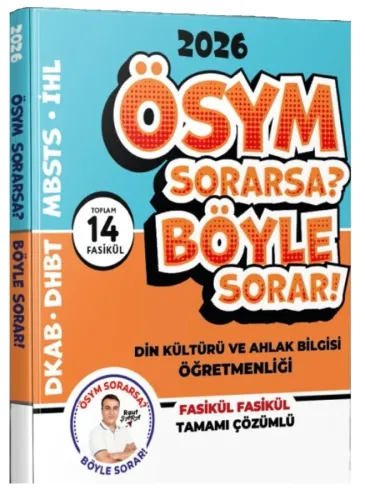 Şara Akademi 2026 ÖABT MEB-AGS DHBT MBSTS İHL Din Kültürü ve Ahlak Bilgisi Öğretmenliği ÖSYM Sorarsa Böyle Sorar Soru Bankası Fasikül Çözümlü