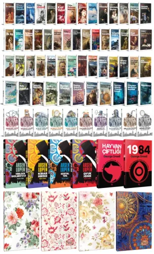 70 Dünya Klasiği ve Çiçekli Planlama Defteri Seti -1 - Halkkitabevi