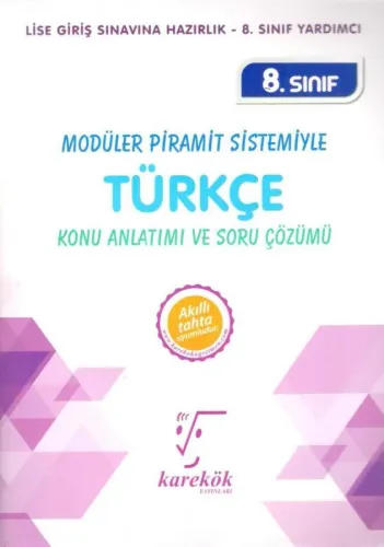 Karekök Yayınları 8. Sınıf Türkçe Konu Anlatımı ve Soru Çözümü