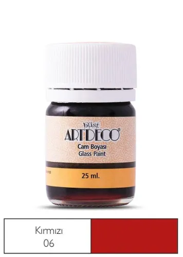 Artdeco Cam Boyası 25ml Kırmızı 06