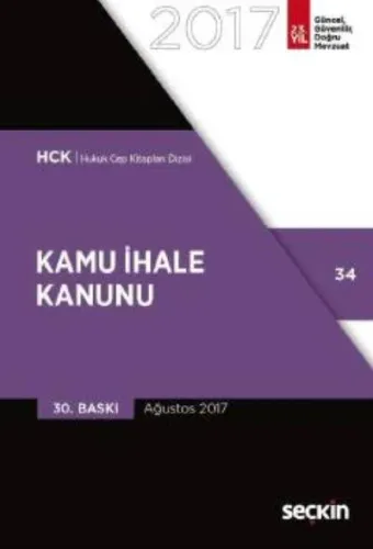 Hukuk Cep Kitapları Dizisi 34 Kamu İhale Kanunu