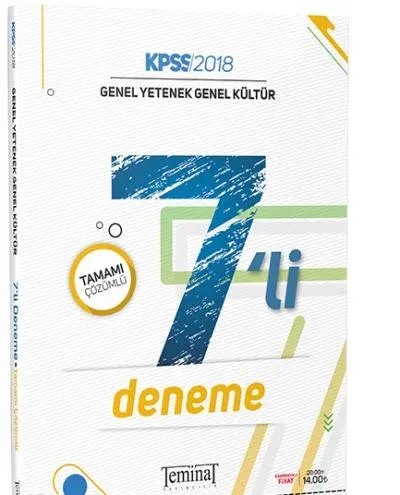 Teminat KPSS Genel Yetenek Genel Kültür Tamamı Çözümlü 7'li Deneme