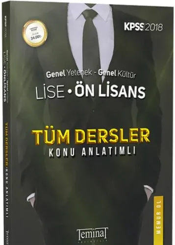 Teminat KPSS Lise Ön Lisans Genel Yetenek Genel Kültür Tüm Dersler Konu Anlatımlı