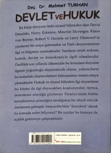 Devlet ve Hukuk Doç. Dr. Mehmet Turhan Gündoğan Yayınları