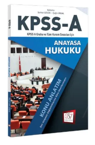 657 KPSS A Grubu Anayasa Hukuku Konu Anlatım 2018
