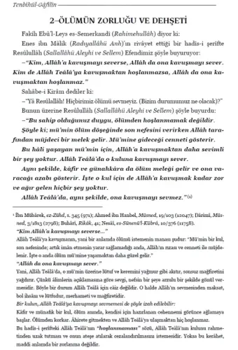 Tenbihül Gafilin Nefsine Uyanlara Nasihatler Karton Kapak Ebul Leys Es