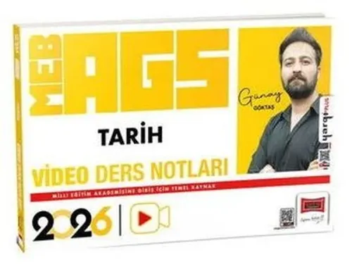 Yargı Yayınları 2026 MEB-AGS Öğretmen Adayları İçin Tarih Video Ders Notları
