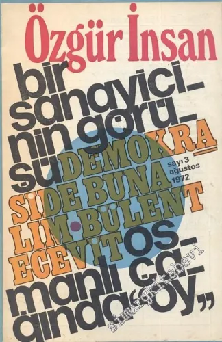 Özgür İnsan - Aylık Dergi - Sayı: 3, Ağustos 1972