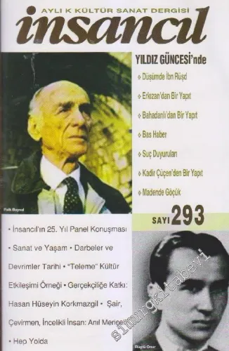 İnsancıl Aylık Kültür Sanat Dergisi - Sayı: 293    25  Aralık