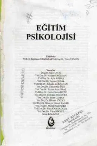 Eğitim Psikolojisi Doç. Dr. Salih Uşun
