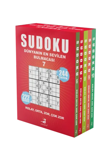 Sudoku Dünyanın En Sevilen Bulmacası 5 Kitap Set (6-7-8-9-10)