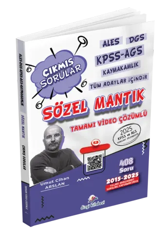 Dizgi Kitap ALES DGS KPSS AGS Kaymakamlık Tüm Adaylar İçin Sözel Mantı