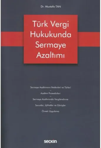 Türk Vergi Hukukunda Sermaye Azaltımı
