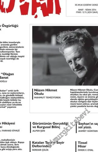 Duvar İki Aylık Edebiyat Dergisi - Nazım Hikmet, Barış Ünlü - Sayı: 25    Yıl: 4  Mart, Nisan