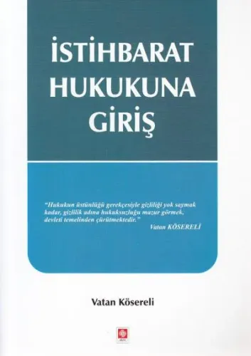 İstihbarat Hukukuna Giriş