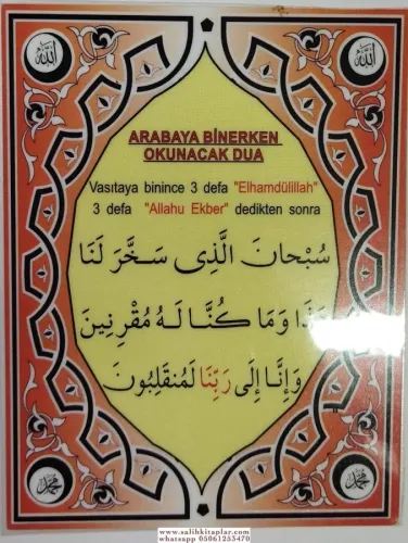 Arabaya Binerken Okunacak Dua Pvc Cep Boy