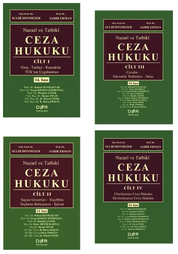 NAZARİ VE TATBİKİ CEZA HUKUKU CİLT I - II - III - IV
