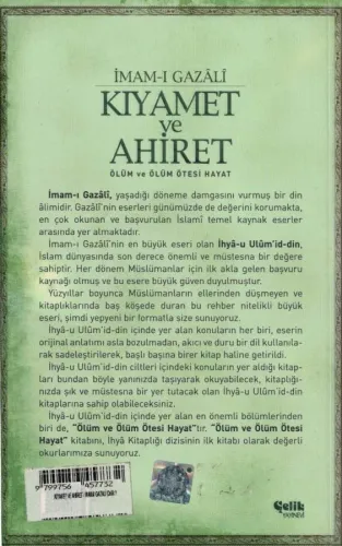 Kıyamet ve Ahiret İmam-I Gazali Çelik Yayınevi %54 indirimli