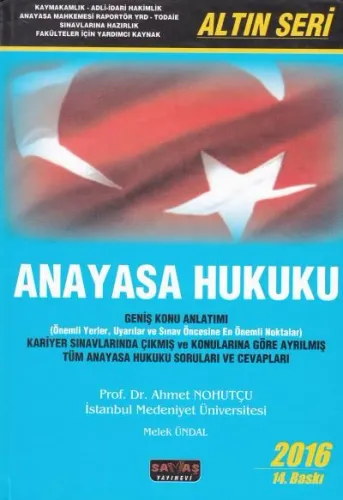 Anayasa Hukuku (Altın Seri)