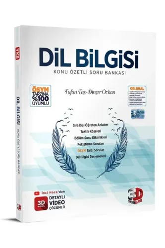 3D TYT DİL BİLGİSİ K.Ö.SORU BANKASI