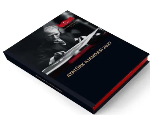 2027 Atatürk Ajandası - Ciltli - Halkkitabevi