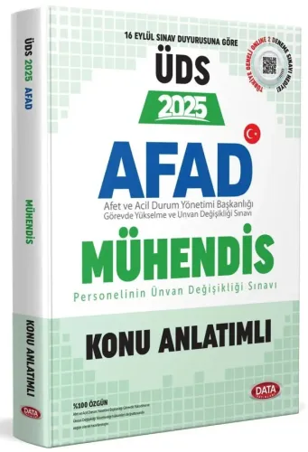 Data Yayınları 2025 AFAD Mühendis ÜDS  Konu  Anlatımlı