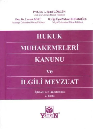 Hukuk Muhakemeleri Kanunu ve İlgili Mevzuat