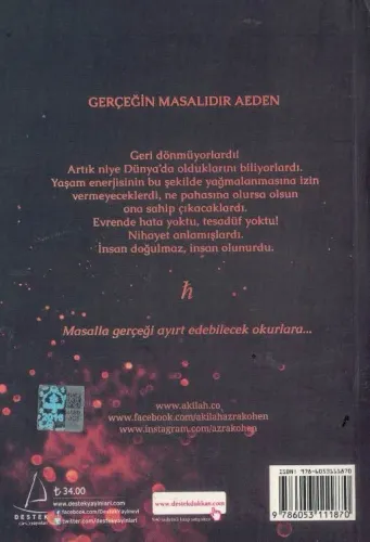 Aeden Bir Dünya Hikayesi Akilah Azra Kohen Destek Yayınevi