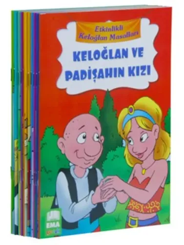 Etkinlikli Keloğlan Masalları (10 Kitap Takım-Küçük Boy); 1. ve 2. Sınıflar İçin Düz Yazılı