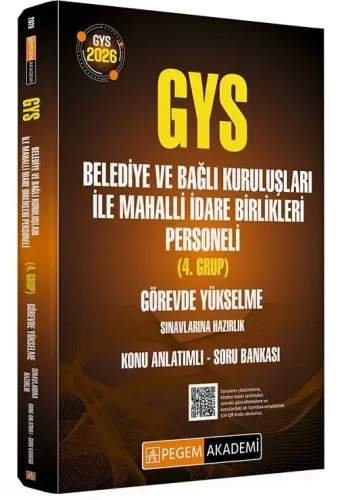 Pegem Yayınları 2026 GYS Belediye ve Bağlı Kuruluşları ile Mahalli İda