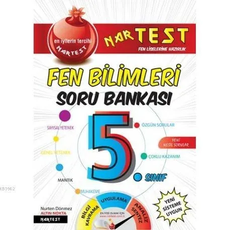 Nartest Yayınları 5. Sınıf Süper Zeka Fen Bilimleri Soru Bankası Nartest
