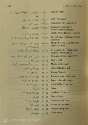 İslam İnancına Dair Beş Temel Eser Akaid Risaleleri Tercümesi
