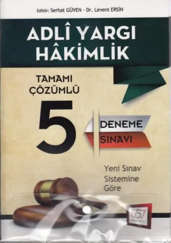 Adli Yargı Hakimlik Tamamı Çözümlü 5 Deneme Sınavı