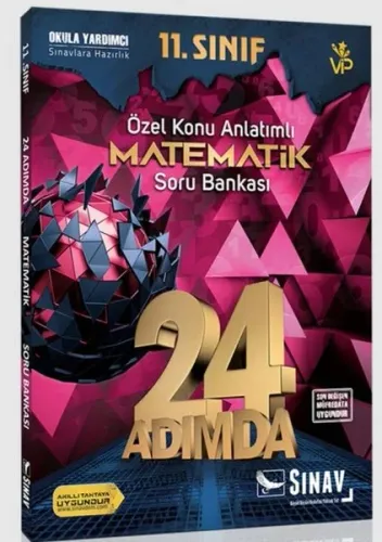Sınav Dergisi Yayınları 11. Sınıf Matematik 24 Adımda Özel Konu Anlatımlı Soru Bankası Sınav Dergisi