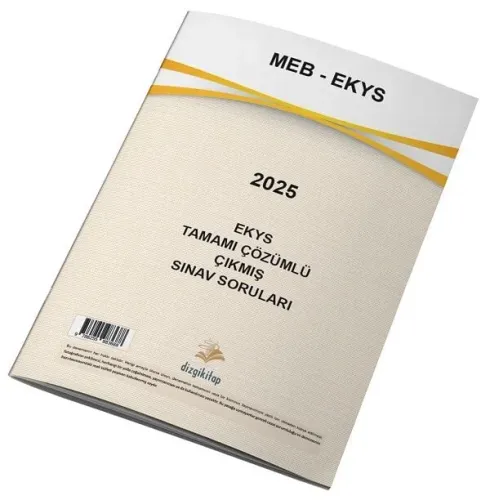 Dizgi Kitap Yayınları MEB EKYS Tamamı Çözümlü 2025 Sınavı Tek Fasikül Orijinal Çıkmış Sorular