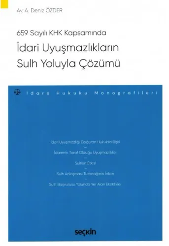 İdari Uyuşmazlıkların Sulh Yoluyla Çözümü
