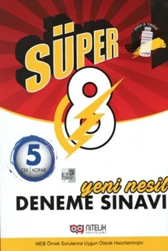 Nitelik Yayınları 8. Sınıf Süper Yeni Nesil 5 Deneme Sınavı