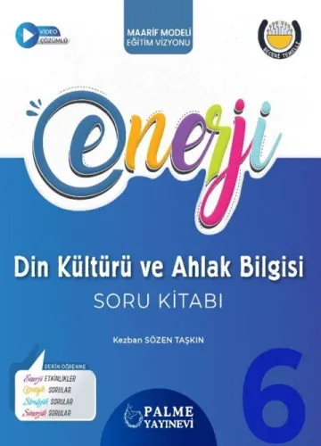 Palme Yayınları 6. Sınıf Din Kültürü ve Ahlak Bilgisi Enerji Soru Kita