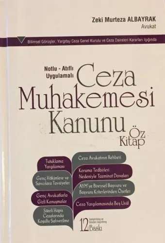 Ceza Muhakemesi Kanunu Öz Kitap