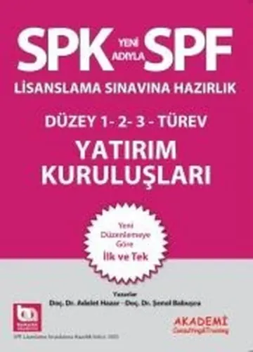 SPF Lisanslama Sınavlarına Hazırlık Düzey 1-2-3 Yatırım Kuruluşları
